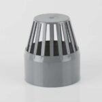 Standard Waste Vent Cowl 110mm uPVC Grey