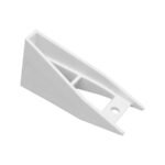 Trade Grade PVC Gutter Support Bracket, 110mm Half-Round, UV-Stabilized