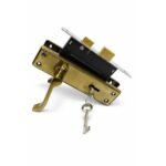 Union 2 Lever Mortice Sashlock with Brass Handles
