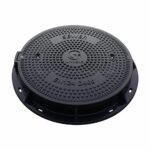 Industrial 600mm Circular Composite Manhole Cover, 40-Ton D400 Load Class - Image 2