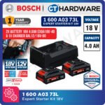 Bosch 18V Starter Kit 4.0Ah Professional, Li-ion Battery and Fast Charger