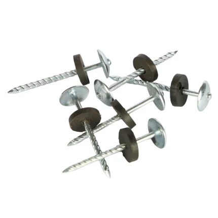 Trade Grade Roofing Nails, 2.5-inch Galvanized Umbrella Head, 50kg Bulk Pack