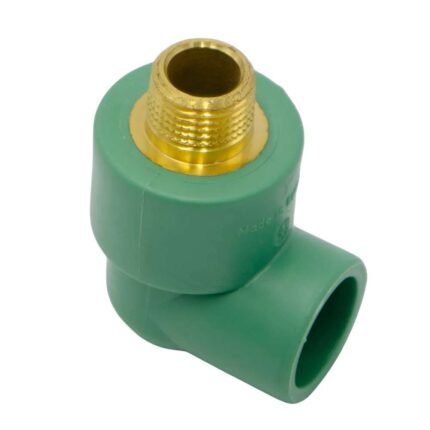 Standard PPR 20mm x 1/2 Inch Male Adapter Elbow, PN25 Pressure Rated