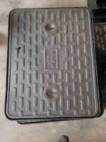 Standard 24 x 18 Inch Cast Iron Manhole Cover, Rectangular Light Duty