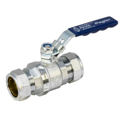 Pegler PB300 3/4 Inch Brass Ball Valve, PN25, Full Bore