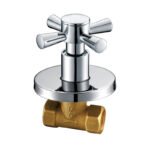 Standard Brass Concealed Stop Cock 1/2 Inch Water Isolation Valve