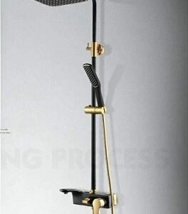 4 Way Black Gold Shower Set