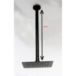 40CM Ceiling Shower Arm 8 Inch Square Shower Head Black