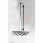 40CM Ceiling Shower Arm + 8″ Square Shower Head – Mirror