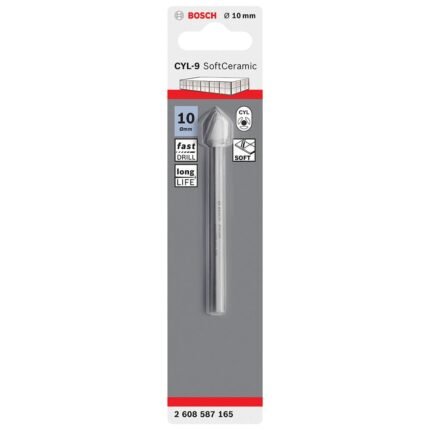 Bosch CYL-9 Soft Ceramic Bit 10mm Tile Drill