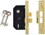 Union 2 Lever Mortice Sashlock with Brass Handles
