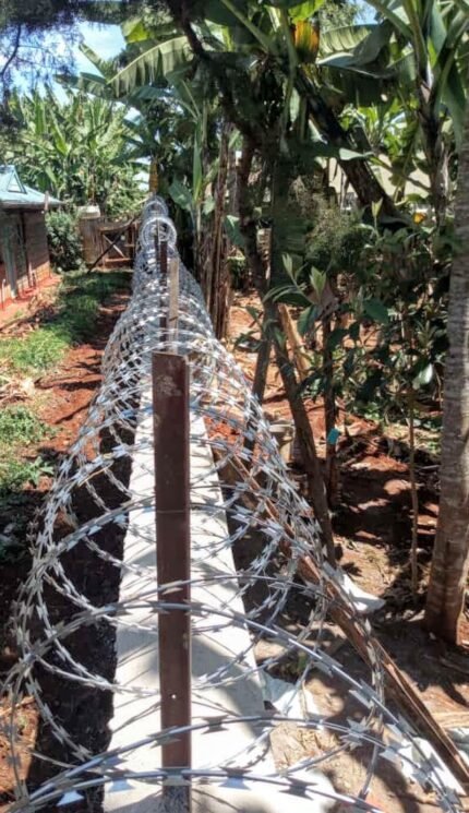 Galvanized 18-Inch Razor Wire, 450mm Diameter, 10m Roll