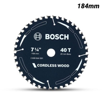 Bosch Eco for Wood Circular Saw Blade, 184mm x 25.4/20mm, 40T