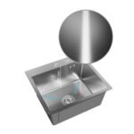 Trade Grade 5045 Series 50 x 45cm Stainless Single Bowl Sink, Matt Finish