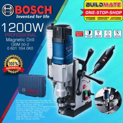 Bosch GBM 50-2 Magnetic Core Drill, 1200W, 50mm Capacity