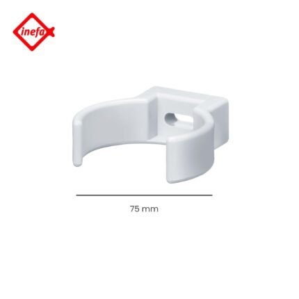 Standard 3 Inch Down Pipe Clip, 75mm PVC Rainwater Bracket, UV Resistant