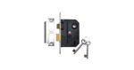 Union 2295 2-Lever Mortice Bathroom Lock, 64mm Case, Satin Chrome