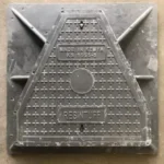 Resintuff 700mm x 700mm Triangular Manhole Cover, 40 Ton D400 Rating