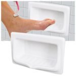 Trade Grade Ceramic Soap Dish Recessed 150mm Vitreous China