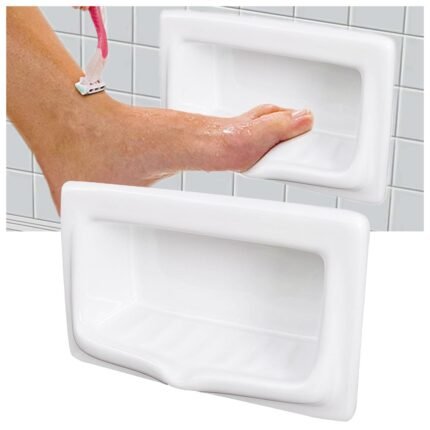 Trade Grade Ceramic Soap Dish Recessed 150mm Vitreous China