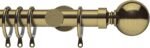 TradeSpec 28mm Brass Curtain Rod, 3 Meters, Heavy-Duty Steel - Image 2