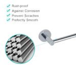 Stainless Steel 600mm Single Towel Rail, Wall Mounted, Chrome Finish