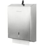 Professional Stainless Steel Serviettes Dispenser, Wall-Mounted, Lockable