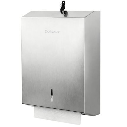 Professional Stainless Steel Serviettes Dispenser, Wall-Mounted, Lockable