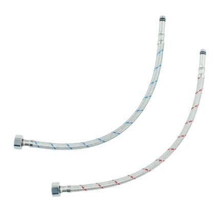 Standard 1/2 Inch Flex Tube, 40cm Stainless Steel Braided Connector