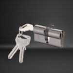 NBNP 51 Series 60mm Euro Profile Cylinder Door Lock, Silver Finish