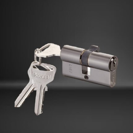 NBNP 51 Series 60mm Euro Profile Cylinder Door Lock, Silver Finish