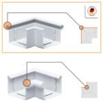 Standard UPVC Gutter Angle, 90 Degree, UV Resistant