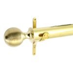 World Choice 25mm Brass Curtain Rod, 2.0m Length, Polished Finish - Image 2
