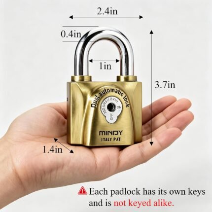 Mindy 60mm Padlock, Hardened Steel, Anti-Cut Shackle