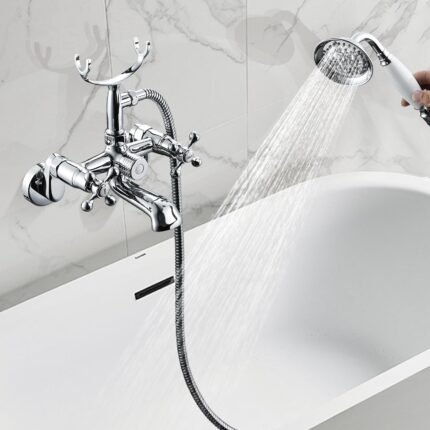 Victoria Bathtub Mixer, 1/2 Inch Chrome, Wall Mounted