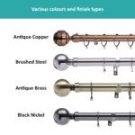 TradeSpec 28mm Brass Curtain Rod, 3 Meters, Heavy-Duty Steel - Image 5