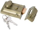 Yale P-77 Traditional Night Latch, 60mm Backset, Satin Chrome