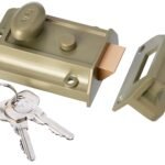 Yale P-77 Traditional Night Latch, 60mm Backset, Satin Chrome