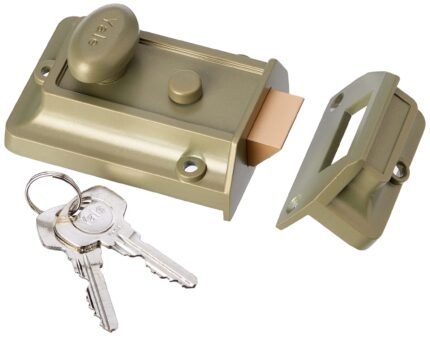 Yale P-77 Traditional Night Latch, 60mm Backset, Satin Chrome