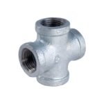 Standard 3/4 Inch GI Tee, Female Threaded, Galvanized Iron Pipe Fitting