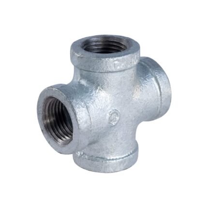 Standard 3/4 Inch GI Tee, Female Threaded, Galvanized Iron Pipe Fitting