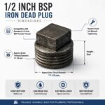Standard Galvanized Iron GI Plug 1/2 Inch, Threaded BSP