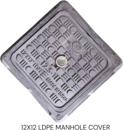 Standard 12" x 12" Cast Iron Manhole Cover, Square, Heavy Duty