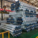 Generic BS 1387 Galvanized Iron GI Pipe 3 Inch, Medium Class, 6m