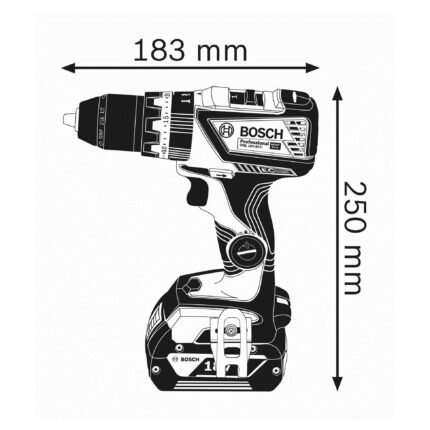 Bosch GSB 18V-60 C 18V Brushless Combi Drill, 60Nm, 13mm Metal Chuck