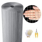 Hammer Galvanized Steel Chicken Wire, 1/2-Inch Mesh, 30m Roll