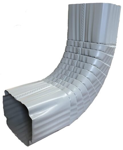 Yasian 90 Degree Gutter Elbow, UPVC Rainwater Bend, Grey