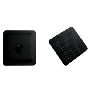 8″ Square Shower Head – Black