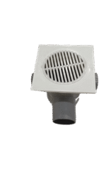 Standard 110mm 4-Way Floor Trap with Tile-In Grill and Waste Filter - Image 3