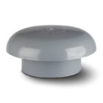 Standard Waste Vent Cowl 110mm uPVC Grey
